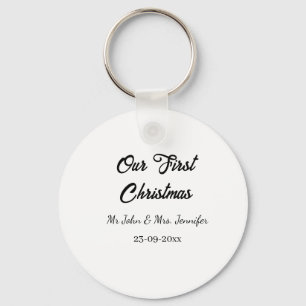 Unser erstes Weihnachtsdatum - Herr und Frau - Schlüsselanhänger
