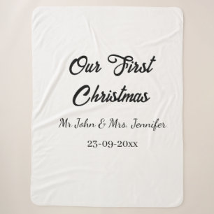 Unser erstes Weihnachtsdatum - Herr und Frau - Sherpadecke