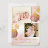 Unser erstes Weihnachtsfest 3 Foto Weihnachtsgesch Ankündigung (Rückseite)