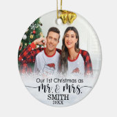 Unser erstes Weihnachtsfest als Keramik-Ornament Keramik Ornament (Links)