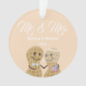 Unser erstes Weihnachtsfest als Mr. & Mrs. Niedlic Ornament (Vorderseite)