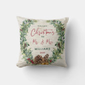 Unser erstes Weihnachtsfest als Mr. & Mrs. Pine Wr Kissen (Vorderseite)