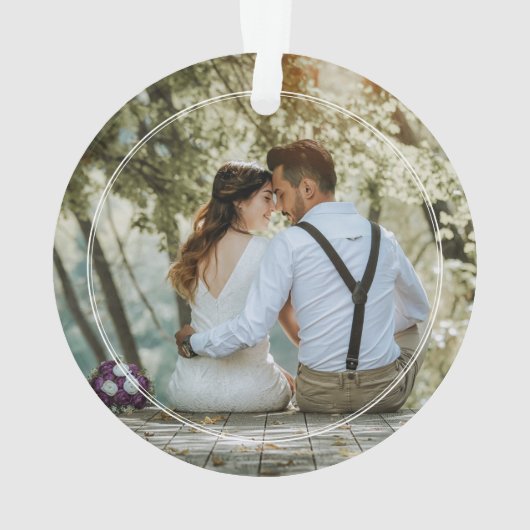 Unser erstes Weihnachtsfest als Mrs & Mr. Festive Ornament (Rückseite)