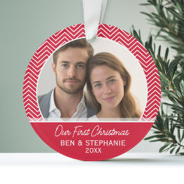 Unser erstes Weihnachtsfest - doppelseitig Ornament