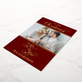 Unser erstes Weihnachtsfest Folien Feiertagskarte (Gedreht)