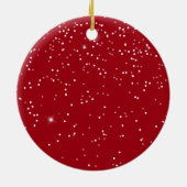 Unser erstes Weihnachtsfest-Foto Keramik Ornament (Hinten)