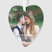 Unser erstes Weihnachtsfest-Foto Ornament (Vorderseite)