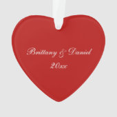 Unser erstes Weihnachtsfest-Foto Ornament (Rückseite)