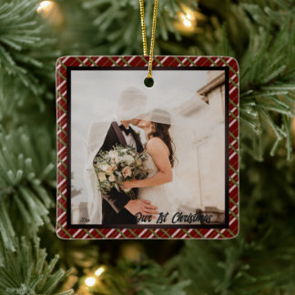 Unser erstes Weihnachtsfest, maßgeschneidertes Fot Keramikornament