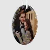 Unser erstes Weihnachtsfest - Mr. Gilded Couple Fo Ornament (Vorderseite)