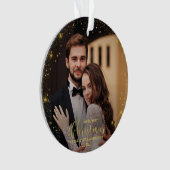 Unser erstes Weihnachtsfest - Mr. Gilded Couple Fo Ornament (Vorderseite)