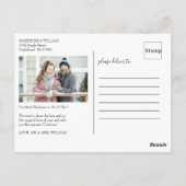 Unser erstes Weihnachtsfest - Mr. Wedding Foto Postkarte (Rückseite)