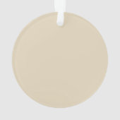 Unser erstes Weihnachtsfest Rustikal Boho Blumende Ornament (Rückseite)