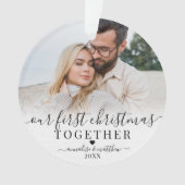 Unser erstes Weihnachtsfest zusammen 2 Foto Ornament (Vorderseite)