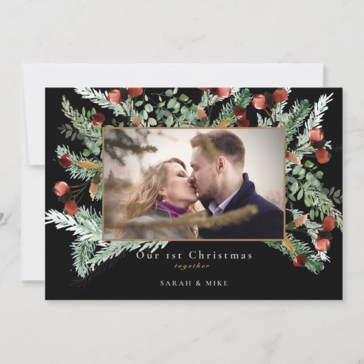 Unser erstes Weihnachtsfest zusammen Foto Black (Vorderseite)