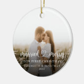 Unser erstes Weihnachtsfest zusammen mit Newlywing Keramik Ornament (Links)