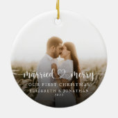 Unser erstes Weihnachtsfest zusammen mit Newlywing Keramik Ornament (Hinten)