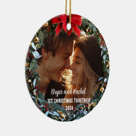 Unser erstes Weihnachtsfest zusammen mit Personali Keramik Ornament (Rechts)