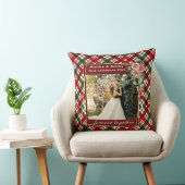 Unser erstes Weihnachtsfrisch verheiratetes Foto Kissen (Stuhl )