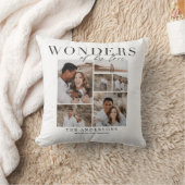 unser erstes Weihnachtsfrisch vermähltes Foto Kissen (Decke)