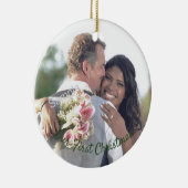 Unser erstes Weihnachtsgeschenk-Foto Keramik Ornament (Rechts)