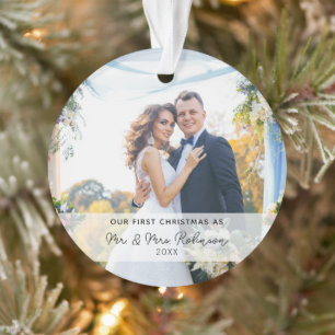 Unser erstes Weihnachtsgeschenk-Foto Ornament