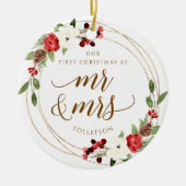 Unser erstes Weihnachtsgeschenk Keramik Ornament (Vorne)