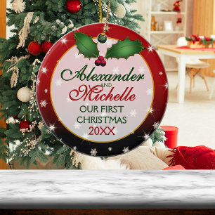 Unser erstes Weihnachtsgeschenk Keramikornament
