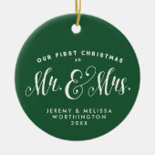 Unser erstes Weihnachtsgeschenk mit frisch gezapft Keramik Ornament (Vorne)