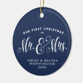 Unser erstes Weihnachtsgeschenk mit neuem Foto Keramik Ornament (Links)