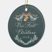 Unser erstes Weihnachtsgeschenk mit neuem Foto Keramik Ornament (Links)