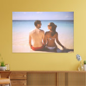 Unser erstes Weihnachtsgeschenk Verlobt 2024 Leinwanddruck (Insitu (Wohnzimmer))