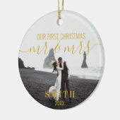 Unser erstes Weihnachtsgeschenk von Frau Foto Kera Keramik Ornament (Links)