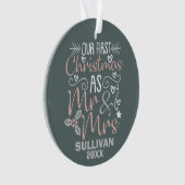 Unser erstes Weihnachtsgeschenk von Herrn und Frau Ornament (Vorderseite)