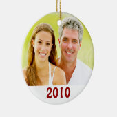 Unser erstes Weihnachtsgeschmack im Foto Keramikornament (Rechts)