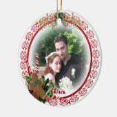 Unser erstes Weihnachtsgeschmack Keramik Ornament (Links)