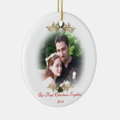 Unser erstes Weihnachtsgeschmack Keramikornament (Rechts)