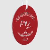 Unser erstes Weihnachtsgeschmuck Ornament (Vorderseite)