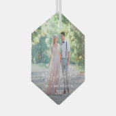 Unser erstes Weihnachtsglas-Ornament Ornament Aus Glas (Vorderseite Rechts)