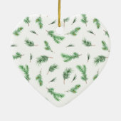 Unser erstes Weihnachtsherz-Foto Keramik Ornament (Hinten)