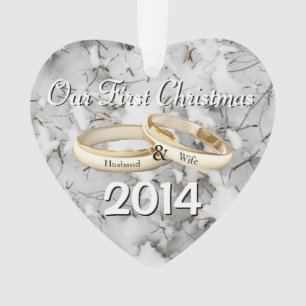 Unser erstes Weihnachtsherz Weihnachtsschmuck Ornament