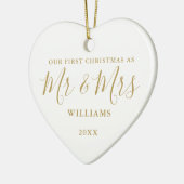 Unser erstes Weihnachtskript von Frau Gold Keramik Ornament (Links)