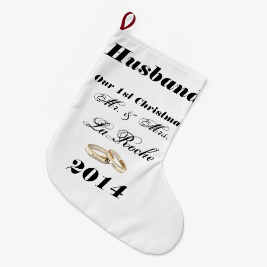 Unser erstes Weihnachtskundengerechter Herr u. Großer Weihnachtsstrumpf (Vorderansicht (hängend))