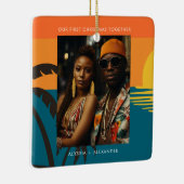 Unser erstes Weihnachtslied Keramikornament (Rechts)