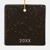 Unser erstes Weihnachtslied Keramikornament (Rückseite)