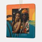 Unser erstes Weihnachtslied Keramikornament (Links)