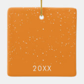 Unser erstes Weihnachtslied Keramikornament (Rückseite)