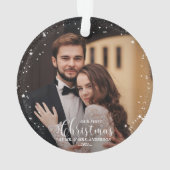 Unser erstes Weihnachtslied und Mrs. Script Couple Ornament (Rückseite)