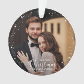 Unser erstes Weihnachtslied und Mrs. Script Couple Ornament (Vorderseite)