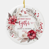 Unser erstes Weihnachtslied zusammen Keramik Ornament (Hinten)